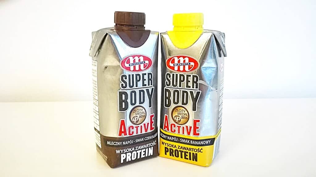 Super Body Active, Mlekovita - napój proteinowy (bananowy i czekoladowy)
